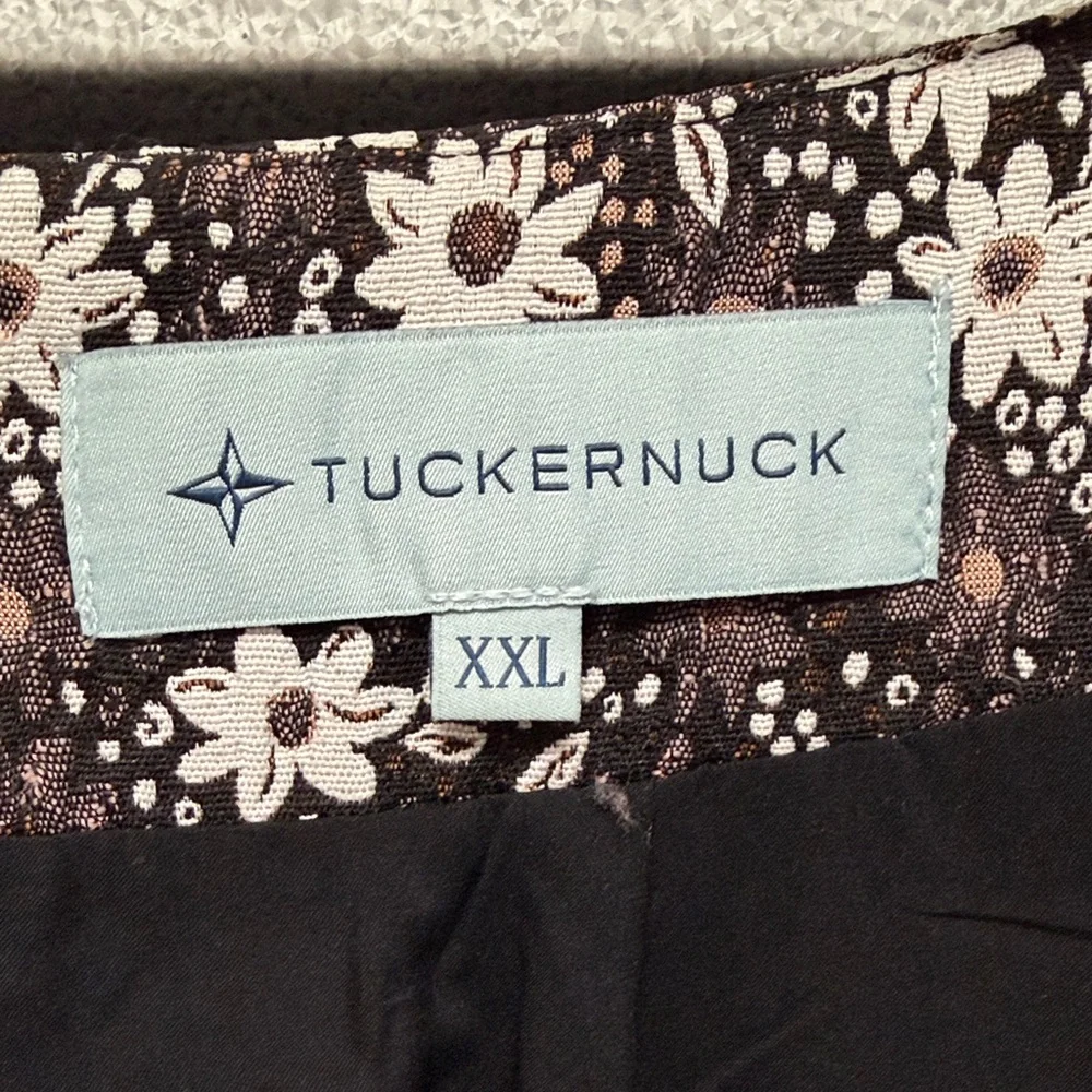 Tuckernuck Puff Sleeve Square Neck Floral Top‎ Size XXL Feminine Office Blouse